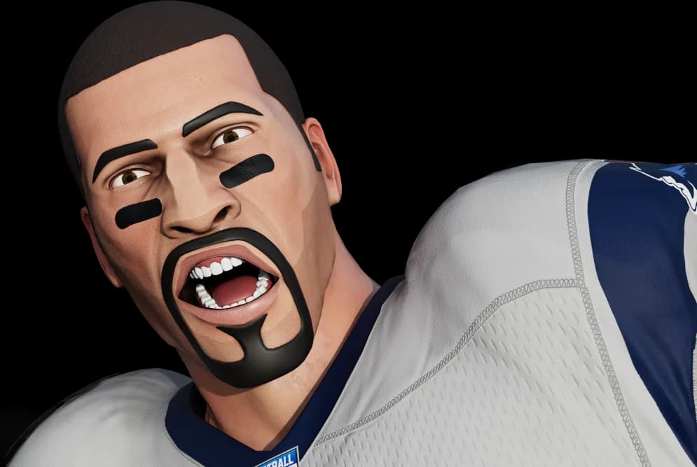 Football Simulator Character Head